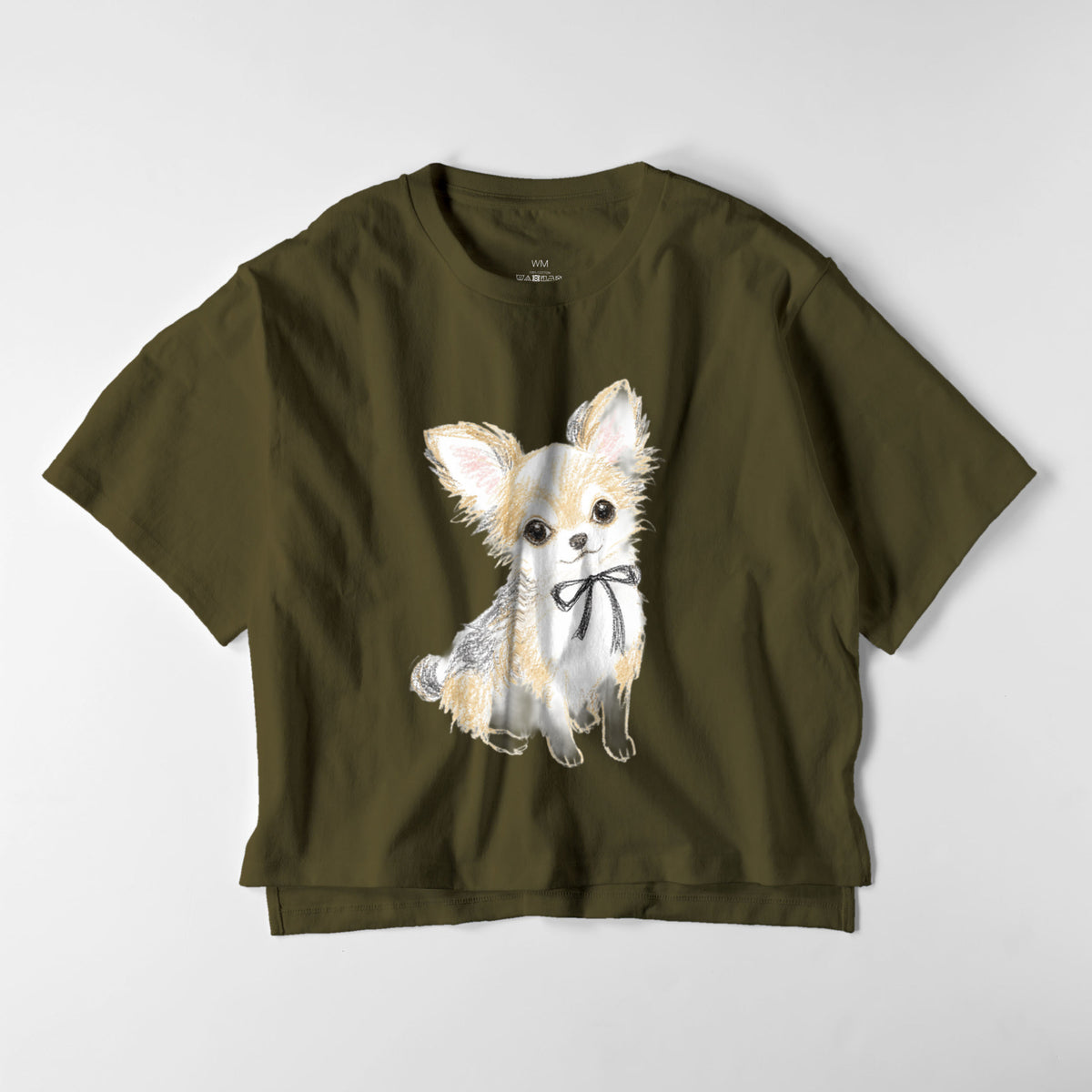 ビッグシルエットTシャツ olive-drab image