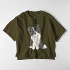 ビッグシルエットTシャツ olive-drab image