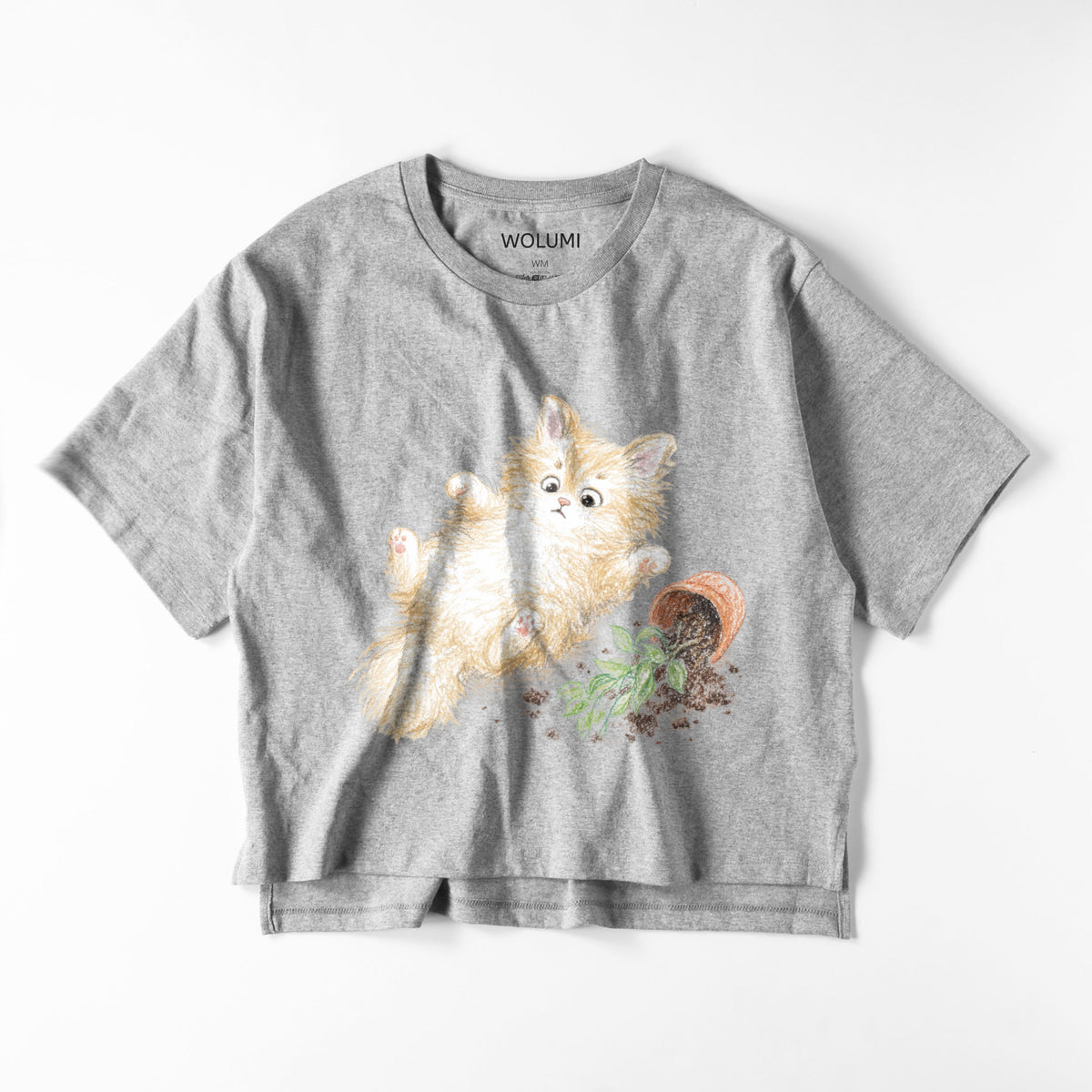 ビッグシルエットTシャツ gray image