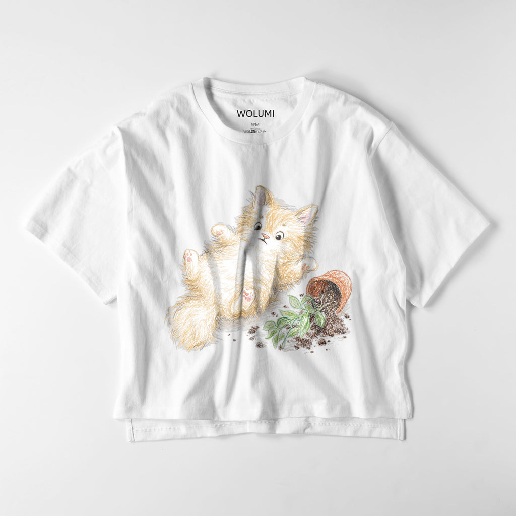 ビッグシルエットTシャツ white image